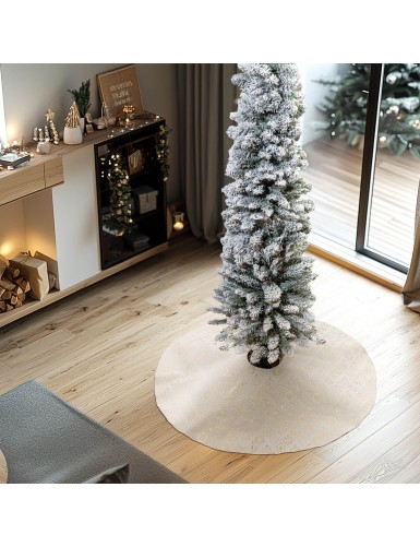 Beauty Home ΠΟΔΙΑ ΔΕΝΤΡΟΥ 90 CM ΖΑΚΑΡ ΧΡΙΣΤΟΥΓΕΝΝΙΑΤΙΚΕΣ ΜΠΑΛΕΣ