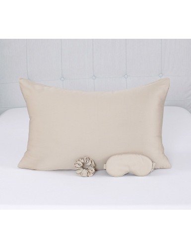 Beauty Home Σετ ομορφιάς ύπνου 3τμχ Art 7008 100% Tencel - Μπεζ
