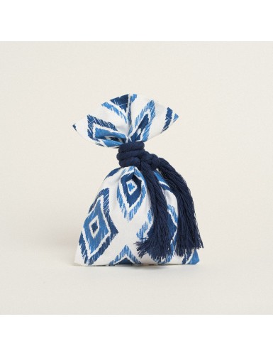 Beauty Home ΠΟΥΓΚΙ 14 x 22 cm ΜΠΛΕ ΡΟΜΒΟΙ