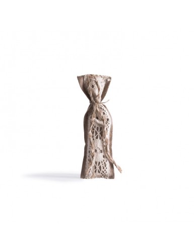 Beauty Home ΠΟΥΓΚΙ ΜΕ ΔΑΝΤΕΛΑ 6 x 19 cm ΜΠΕΖ-ΕΚΡΟΥ