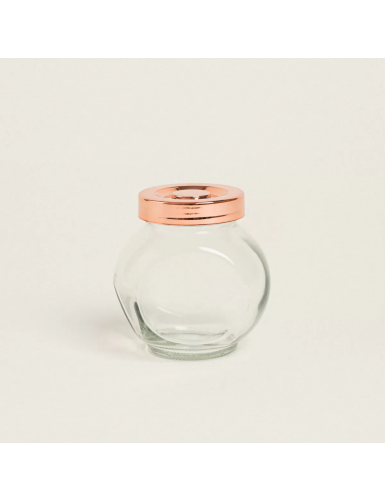 Beauty Home ΒΑΖΑΚΙ ΜΕ ΚΑΠΑΚΙ ΡΟΖ ΧΡΥΣΟ 8x8x5,5cm – 180ml
