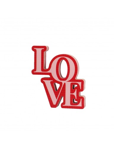 Beauty Home Ξύλινο διακοσμητικό Love 11×12,5×1,5 cm