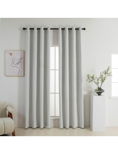 Beauty Home Κουρτίνα Full Blackout σκίασης με 8 κρίκους Elite Art 8392 Ice-No1 140x270 Πάγου
