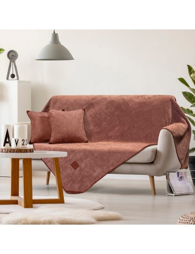 Beauty Home Ριχτάρι Διθέσιο Tabac Art 8405 180x250 Κεραμιδί
