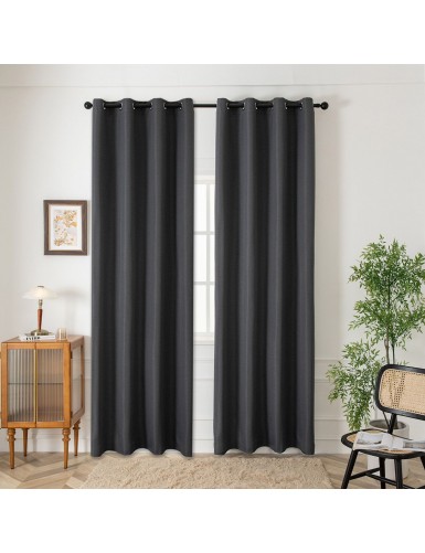 Beauty Home Ύφασμα κουρτίνας με το μέτρο Blackout jacquard σκίασης Glare Art 8444 Φ280 Ανθαρκί