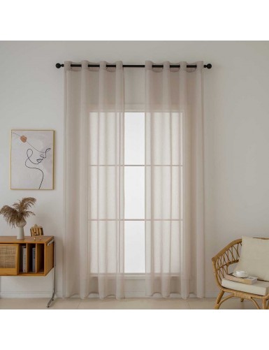 Beauty Home Ύφασμα κουρτίνας με το μέτρο γάζα Sharp Art 8448 Φ300 Άμμου