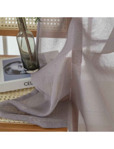 Beauty Home Ύφασμα κουρτίνας με το μέτρο γάζα Sharp Art 8448 Φ300 Αμέθυστος