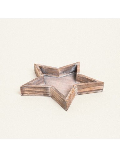 Beauty Home ΞΥΛΙΝΟ ΑΣΤΕΡΙ 14 x 15 x 3 CM