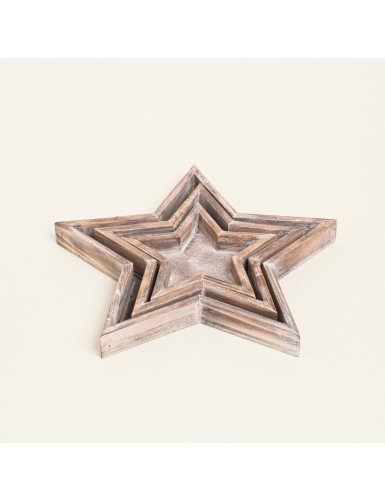 Beauty Home ΞΥΛΙΝΟ ΑΣΤΕΡΙ 14 x 15 x 3 CM