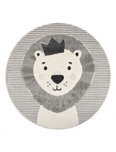Beauty Home Ροτόντα Loop Art 9556 133x133 Grey White Γκρι Λευκό