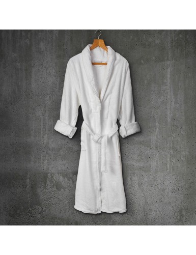 Beauty Home Μπουρνούζι με γιακά Belton Art Ε3014 100% Cotton Pennie 440gsm L/XL Λευκό
