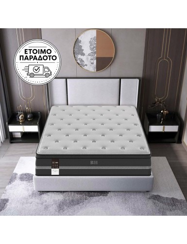 Beauty Home Στρώμα Pedic Διπλό 140x200x32,5 Γκρι,Ανθρακί