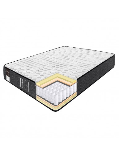 Beauty Home Στρώμα Relax Ημίδιπλο 120x200x28 Λευκό,Ανθρακί