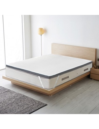 Beauty Home Ανώστρωμα Gel Memory Foam Relief Plus Art 4700 100x200 Λευκό
