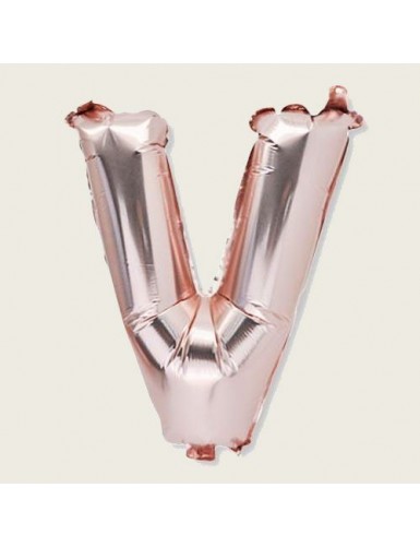 Beauty Home ΜΠΑΛΟΝΙ ΓΡΑΜΜΑ “V” 36cm ΡΟΖ ΧΡΥΣΟ