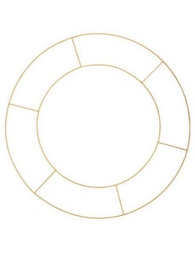 Beauty Home ΜΕΤΑΛΛΙΚΟΣ ΚΥΚΛΟΣ ΔΙΠΛΟΣ 60 CM