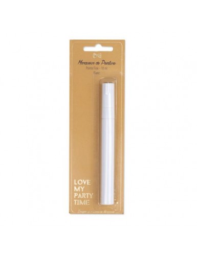 Beauty Home Μαρκαδόρος Λευκός με Λεπτή Άκρη 14,5 x 1,5 cm – 10 ml