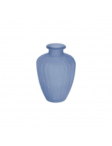Beauty Home Βάζο γυάλινο Jeanne – Μπλε Ø7,5×10,5cm – 180ml