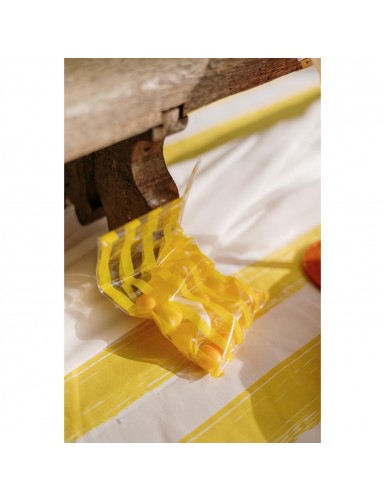 Beauty Home 10 Σακούλες με Κίτρινες Ρίγες 8,5x16cm – Κατάλληλες για Τρόφιμα
