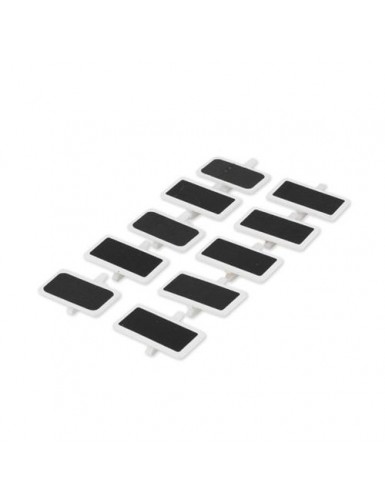 Beauty Home 10 Κλιπ Πίνακες Κιμωλίας – Λευκό Ξύλο 4,1×2,2 cm