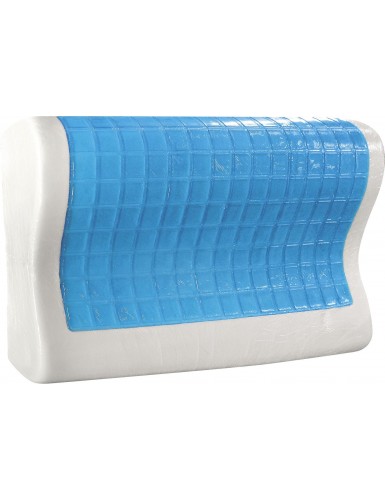 Beauty Home Μαξιλάρι ύπνου Gel Memory Foam Art 4028 Μέτριο 58x38x12 Λευκό