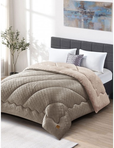 Κουβερτοπάπλωμα LUNORA CREAM MADI