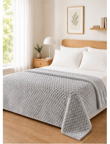 Κουβέρτα Fleece NESTIQ GREY MADI