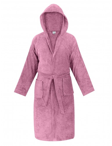 Μπουρνούζι με κουκούλα OLIA NUDE PINK MADI