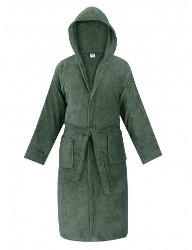 Μπουρνούζι με κουκούλα OLIA OLIVE MADI