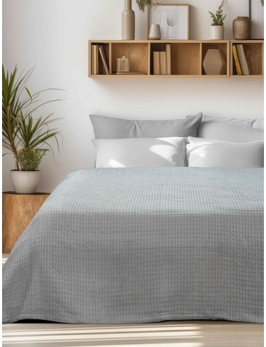 Κουβέρτα Πικέ PIKONA GREY MADI