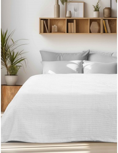 Κουβέρτα Πικέ PIKONA WHITE MADI