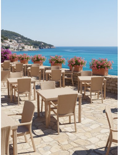 Καρέκλα Rattan SIERRA BEIGE MADI