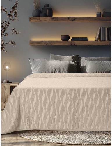 Κουβέρτα SNUGGLE BEIGE MADI