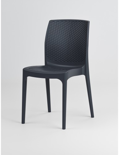 Καρέκλα Rattan SOLARA ANTHRACITE MADI