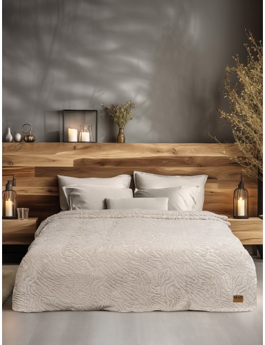 Κουβέρτα γούνινη ZANORIA BEIGE MADI