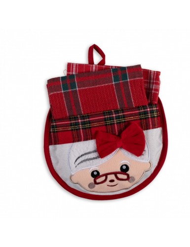 FAIRY 02 Σετ Κουζίνας Mrs Claus με 2 Πετσέτες TEORAN