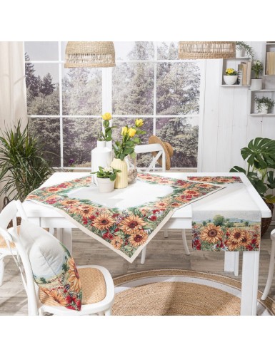 Καρέ & Τραβέρσα Sunflower (Σετ 2τεμ.) TEORAN